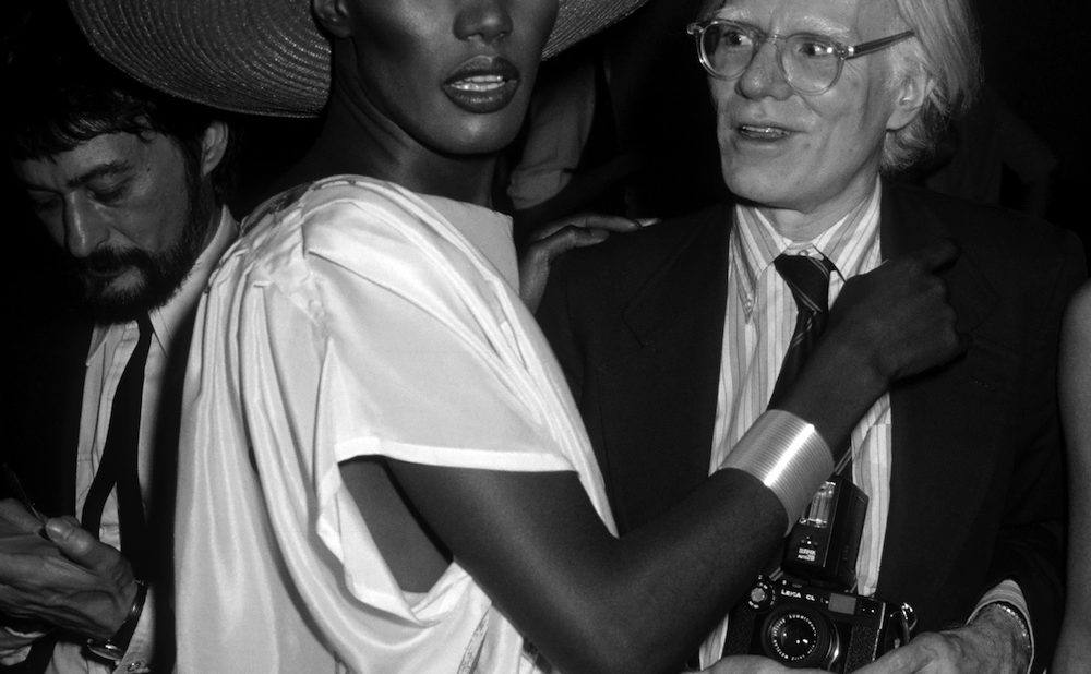Grace Jones and Andy Warhol