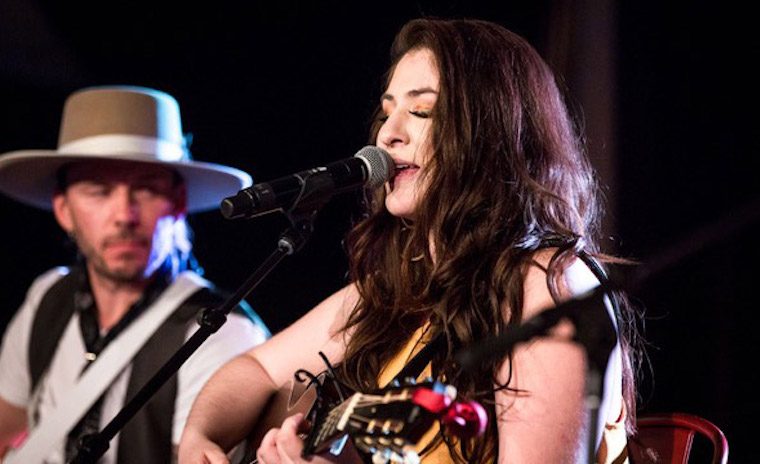 Michela Sheedy playing at concert