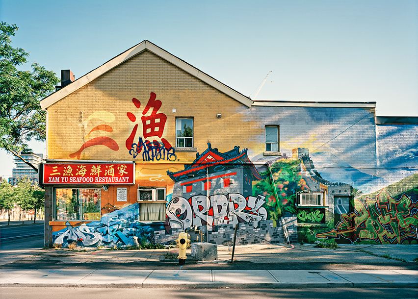 Mural on building in Chinatown