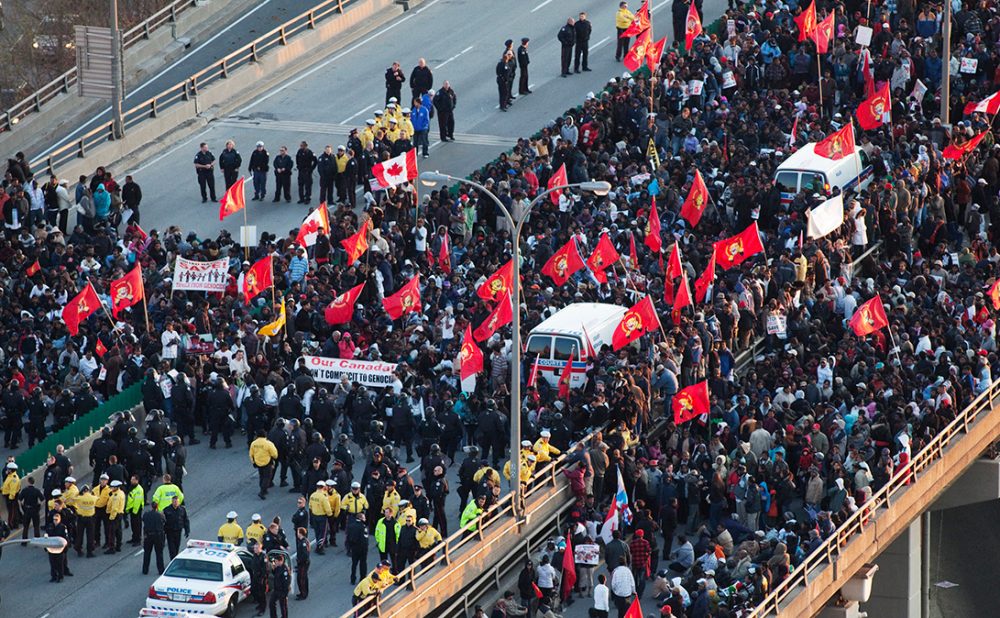 Image of people protesting