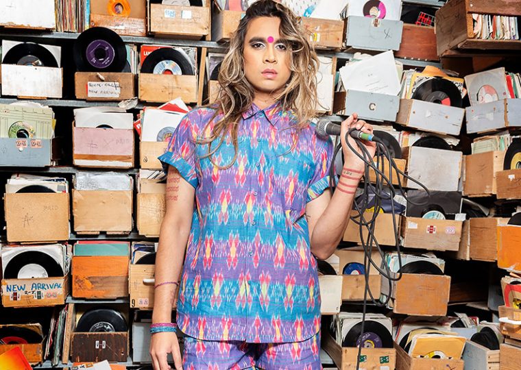 Vivek Shraya posing