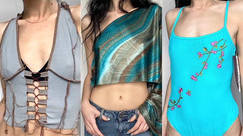 Erica Caruso clothing collage