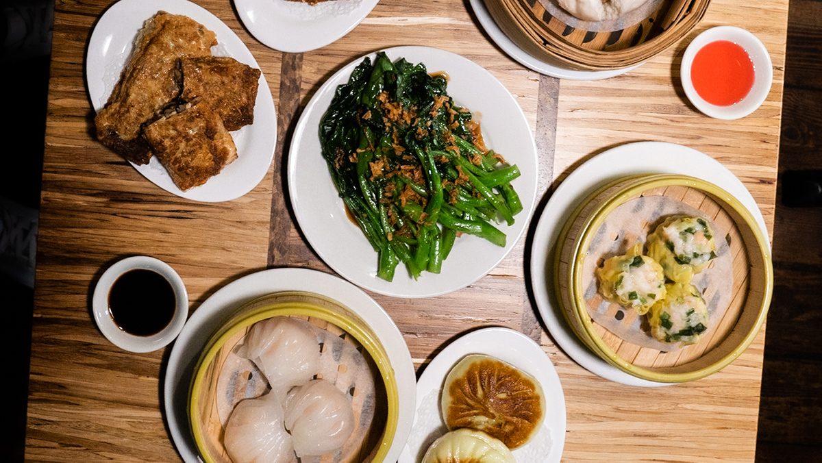 Little Bird Dim Sum food spread