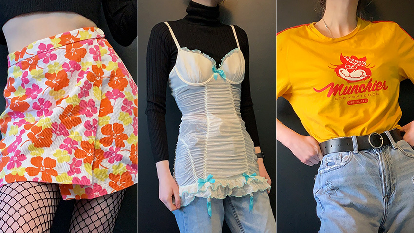 Collage of clothing from siftedrubble