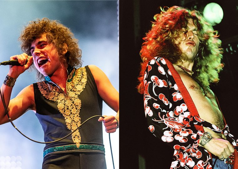 Josh Kiszka left and Robert Plant rightt