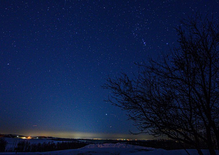 Picture of the night sky above Calgary