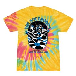 tie dye Sheepdogs t-shirt