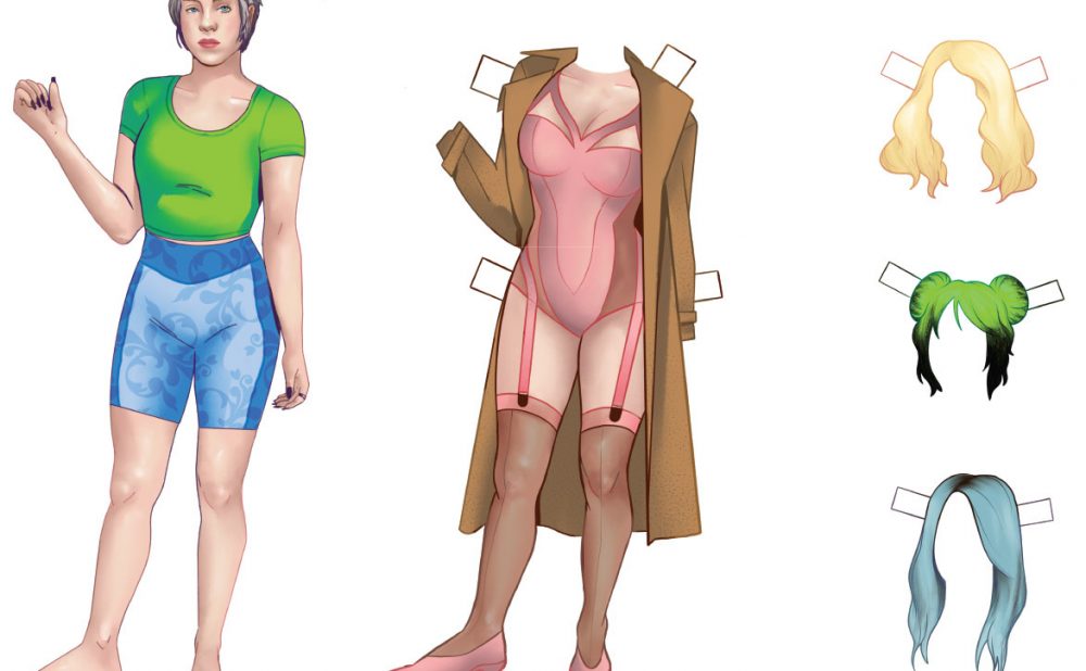Billie Eilish paper doll cutouts