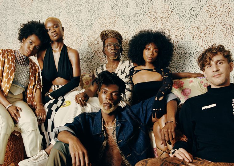 Moonshine bandmates posing