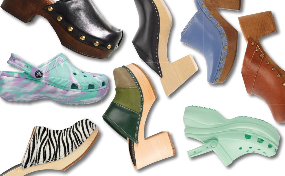 Collage of clogs