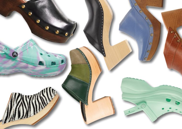 Collage of clogs