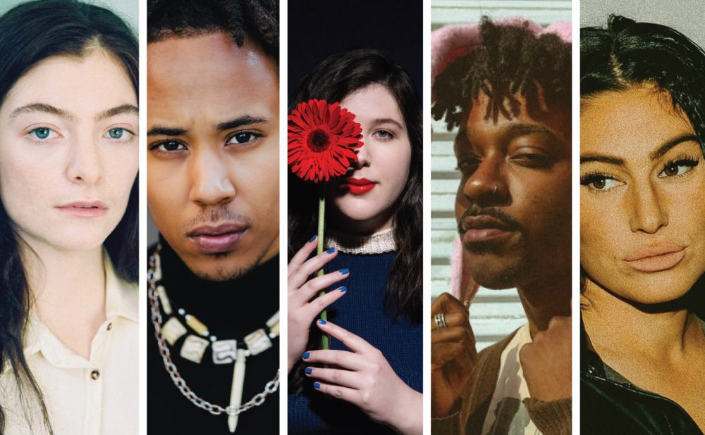 Collage of artists from this month's playlist