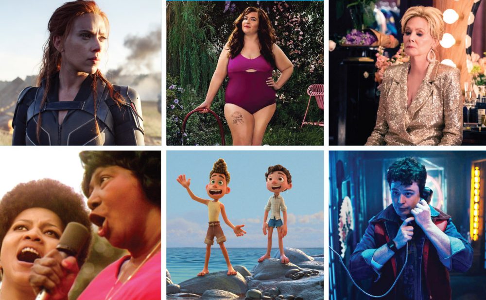 Collage of screenshots from TV shows and movies