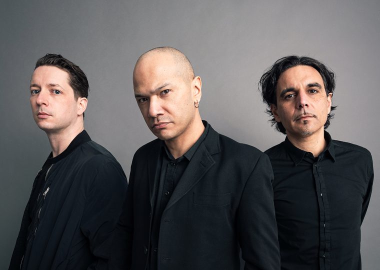 Rich Knox (left), Danko Jones and JC