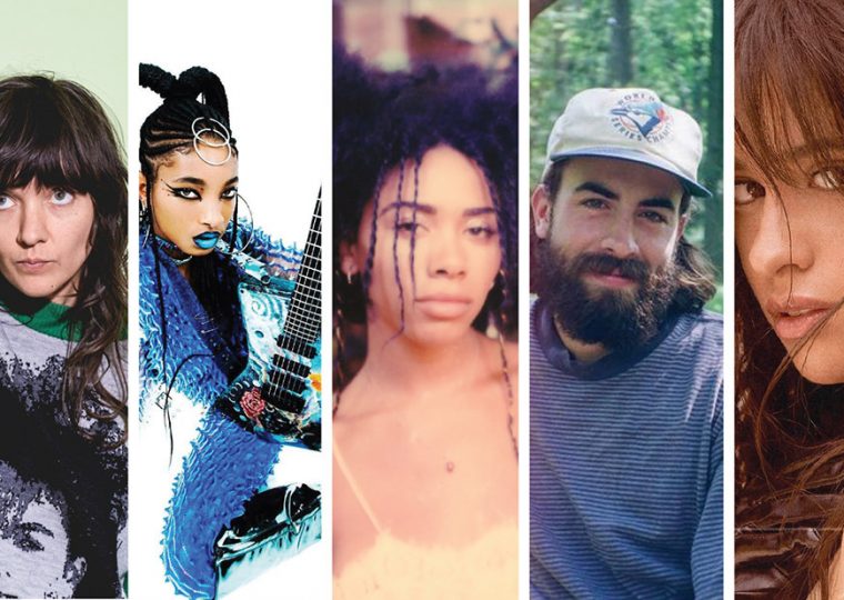 Collage of artists from playlist