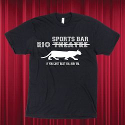 Black Rio Theatre Sports bar t-shirt