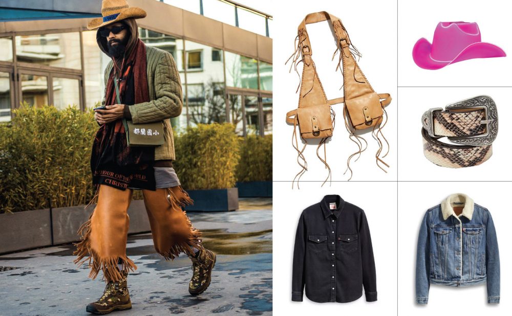 Collage of fashion products