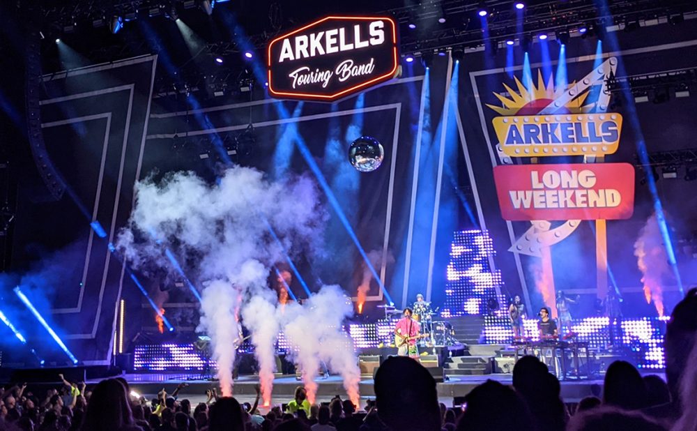 Arkells performing on the Budweiser stage