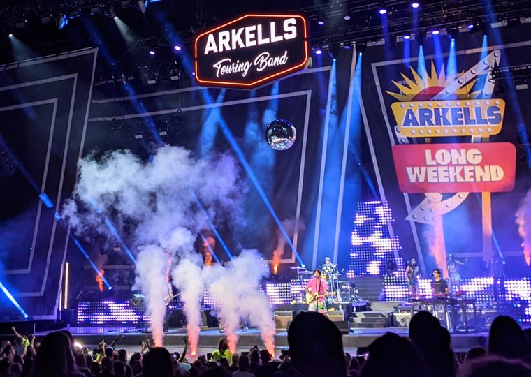 Arkells performing on the Budweiser stage
