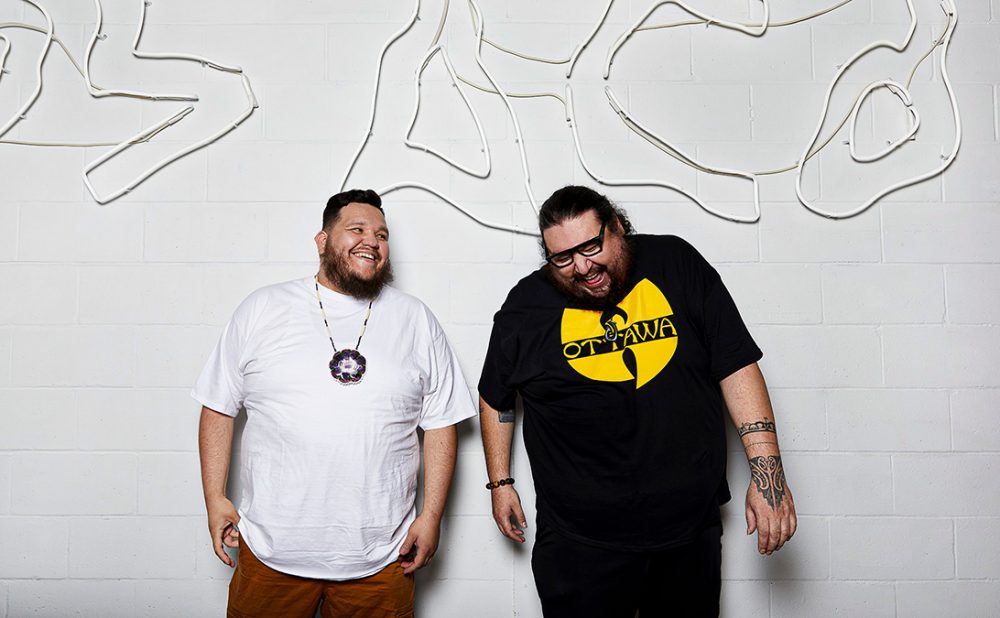 The Halluci Nation's Tim “2oolman” Hill (left)and DJ Ehren “Bear Witness” Thomas.