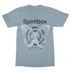 SPIRITBOX PINNED BUTTERFLY INDIGO TEE