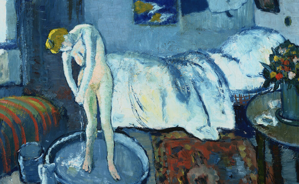 The Blue Room, 1901, by Pablo Picasso. Oil on canvas, 50.5 X 61.6 cm. The Phillips Collection, Washington, DC. Acquired 1927 © Picasso Estate / SOCAN (2021).
