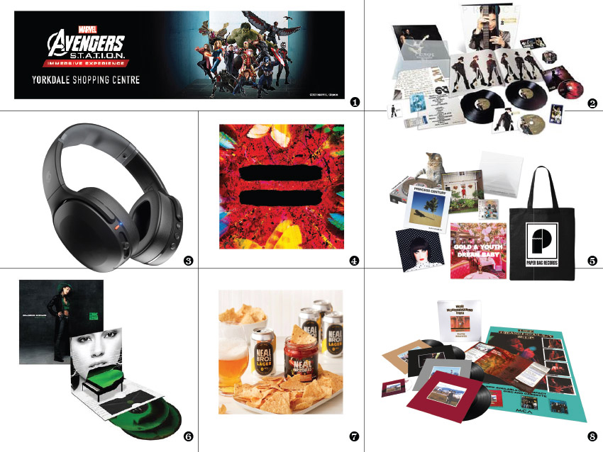Collage of prize images for the NEXT annual sweepstakes.