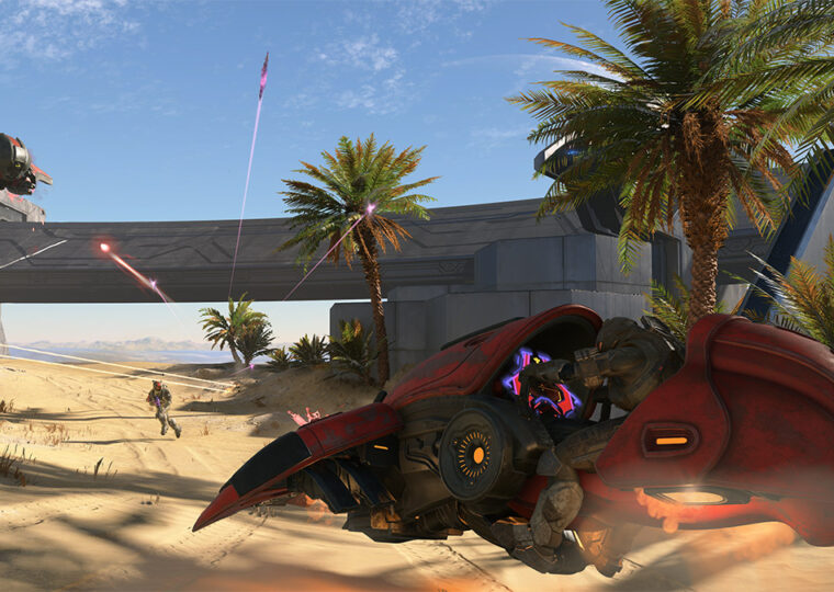 A still from the Halo Infinite video game.