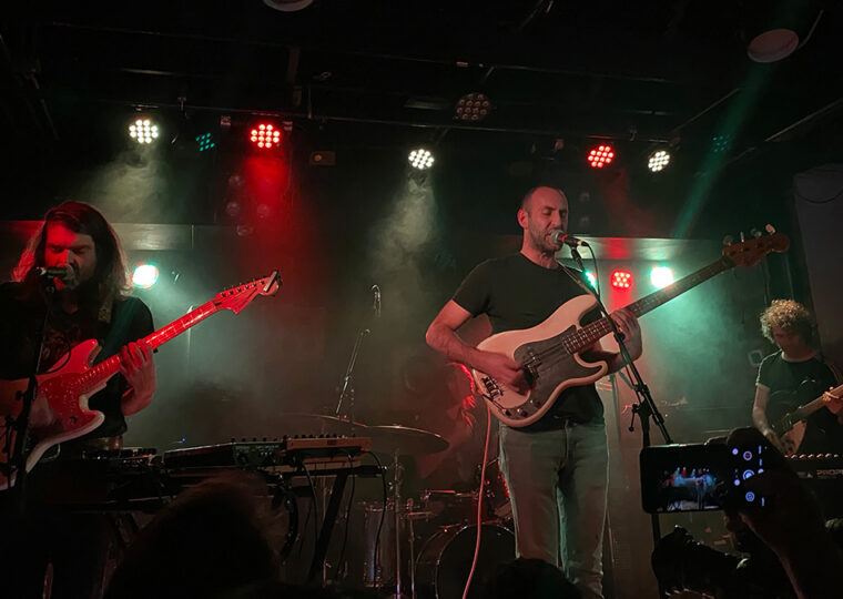 Preoccupations performing live on stage at Commonwealth in Calgary.